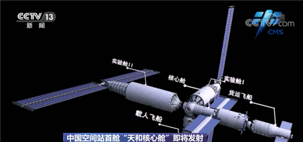 天和核心舱发射成功 中国空间站到底长啥样