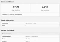 苹果M1 iMac性能测试现身Geekbench 单核比上代快 56%