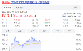 曝宁德时代或将纳入沪深300指数 什么是沪深300指数 