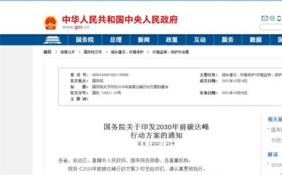 碳达峰行动方案印发 进一步提高新能源汽车占比